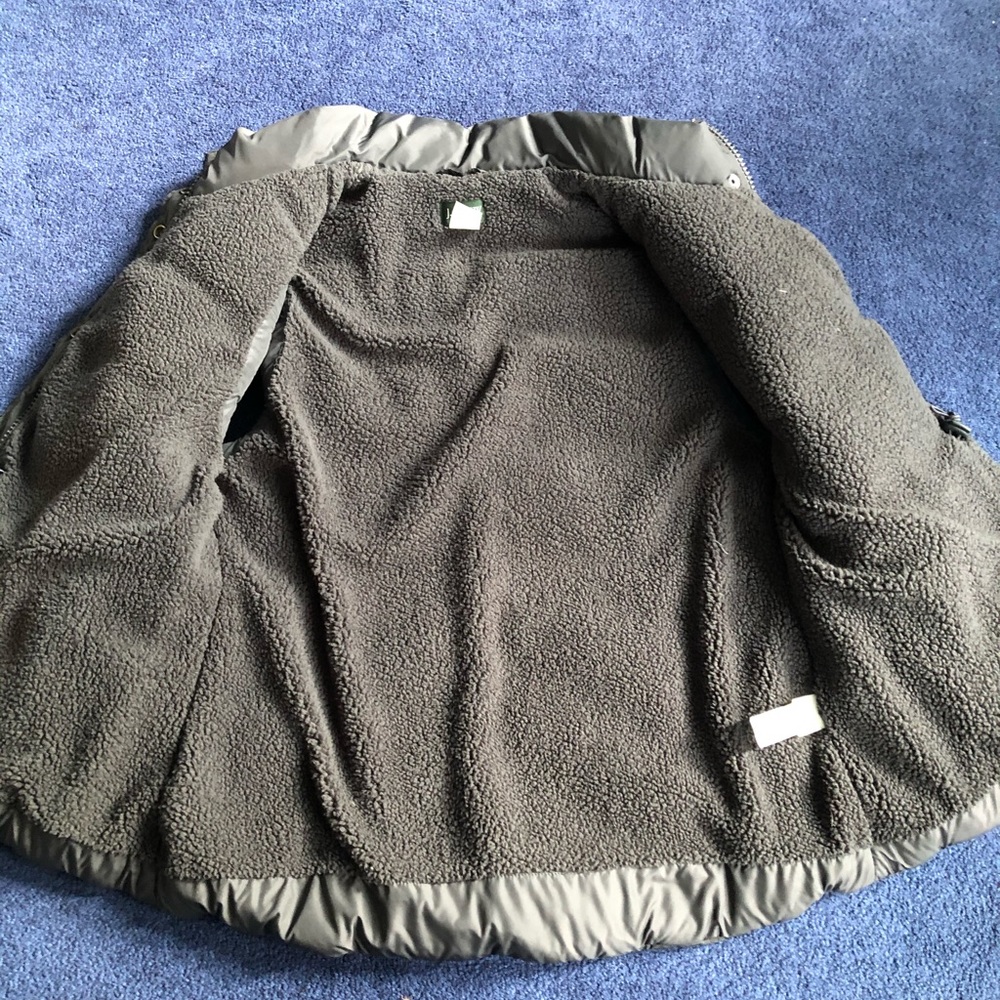 J crew puffer vest gray